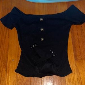 Rue 21 over the shoulders tank with buttons size small